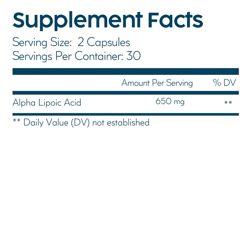 
                  
                    Alpha Lipoic Acid (ALA)
                  
                